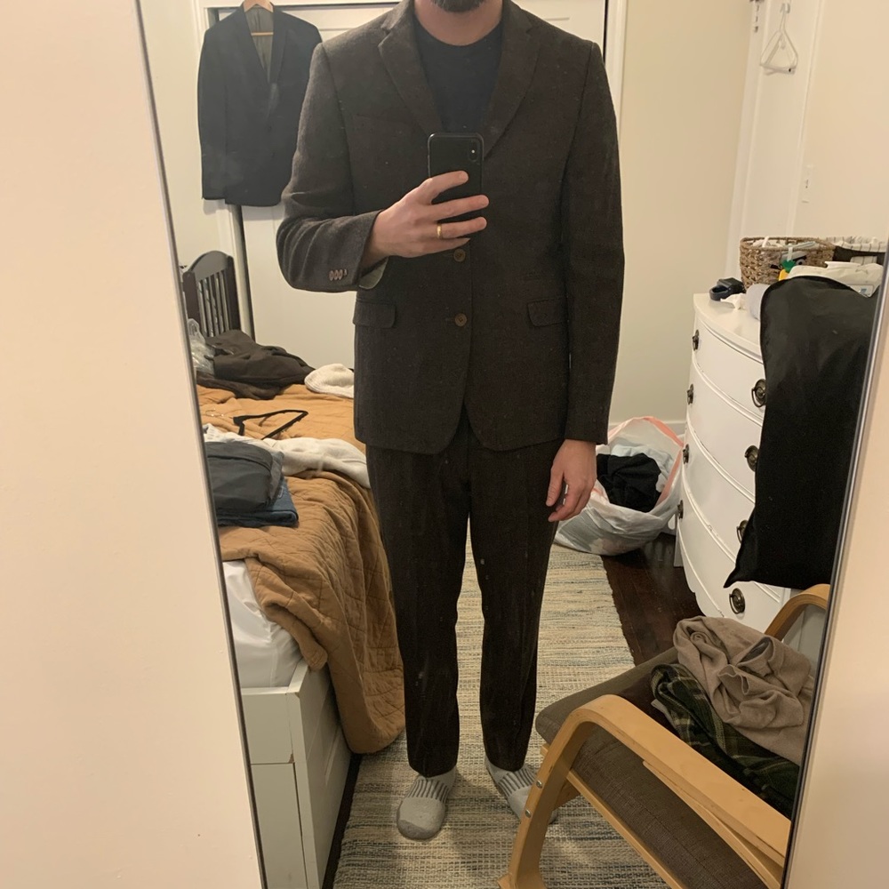 ASOS slim fit heritage bone suit
